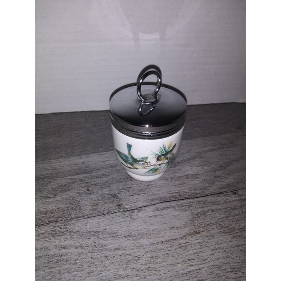 Vintage Royal Worcester Egg Coddler Birds Fine Porcelain Made in England - Picture 5 of 5